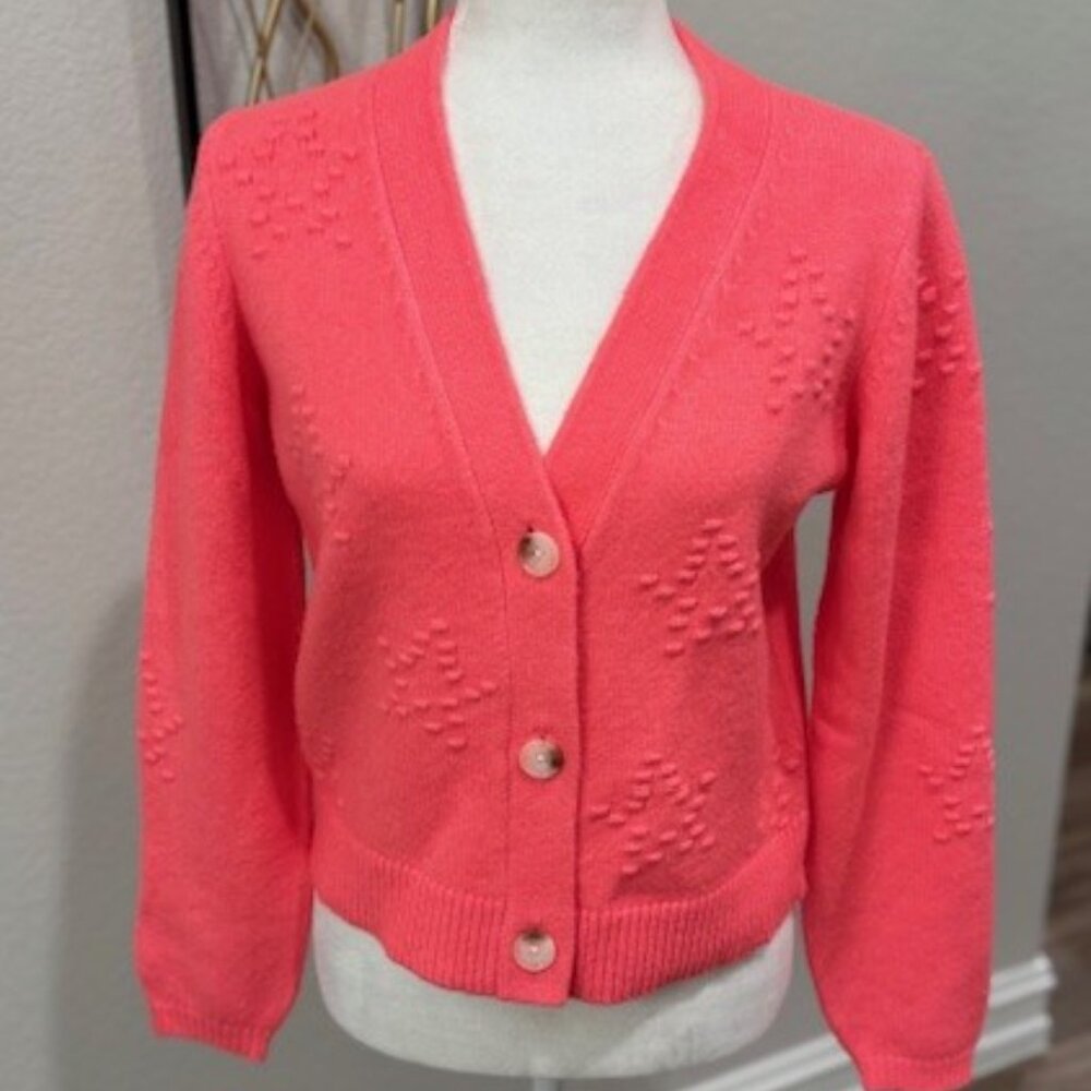 Ann Taylor LOFT Bobble Design Cardigan Sweater